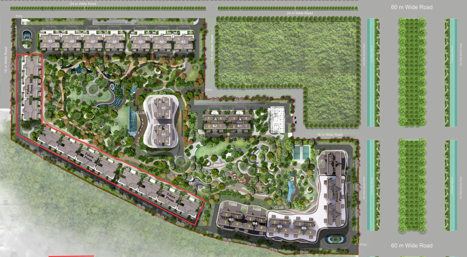 Site Plan Of M3M Forestia East Manesar