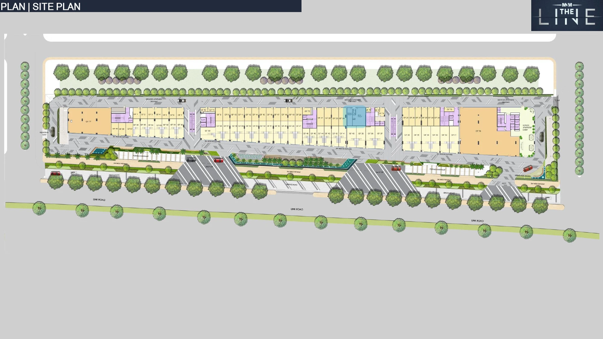 Site Plan Of M3M The Line Avenue