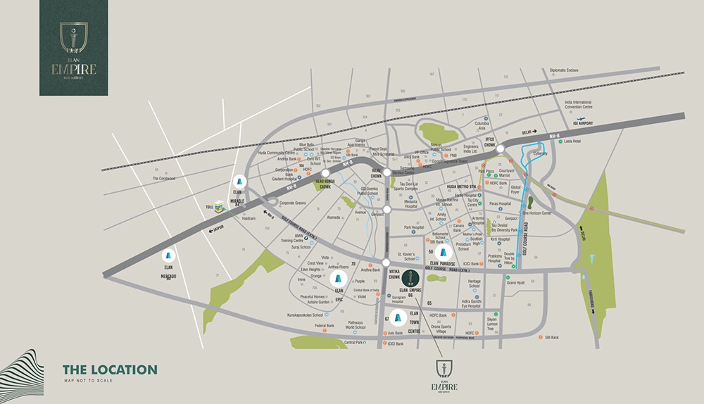 Site Plan Of Elan Empire Gurgaon