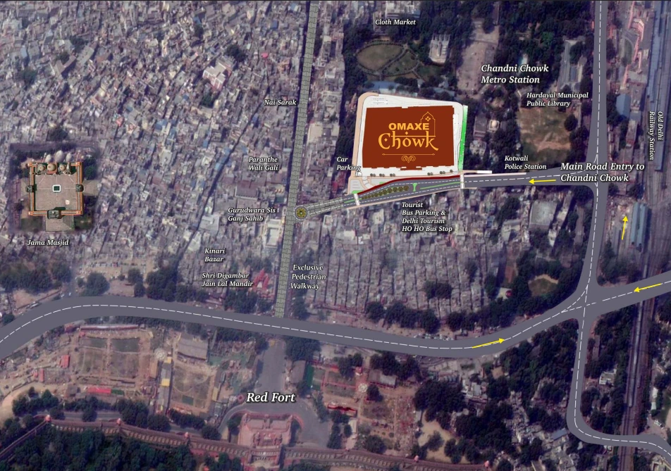 Site Plan Of Omaxe Chandni Chowk
