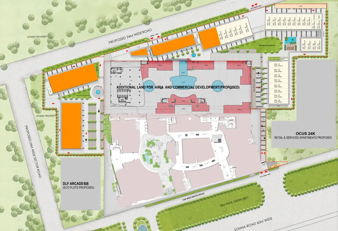 Site Plan Of Reach AIRIA Corporate Tower