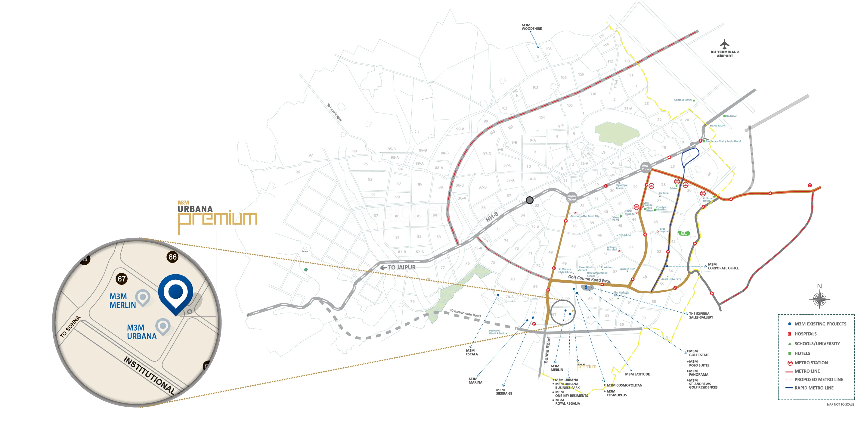 Site Plan Of M3M Urbana Premium