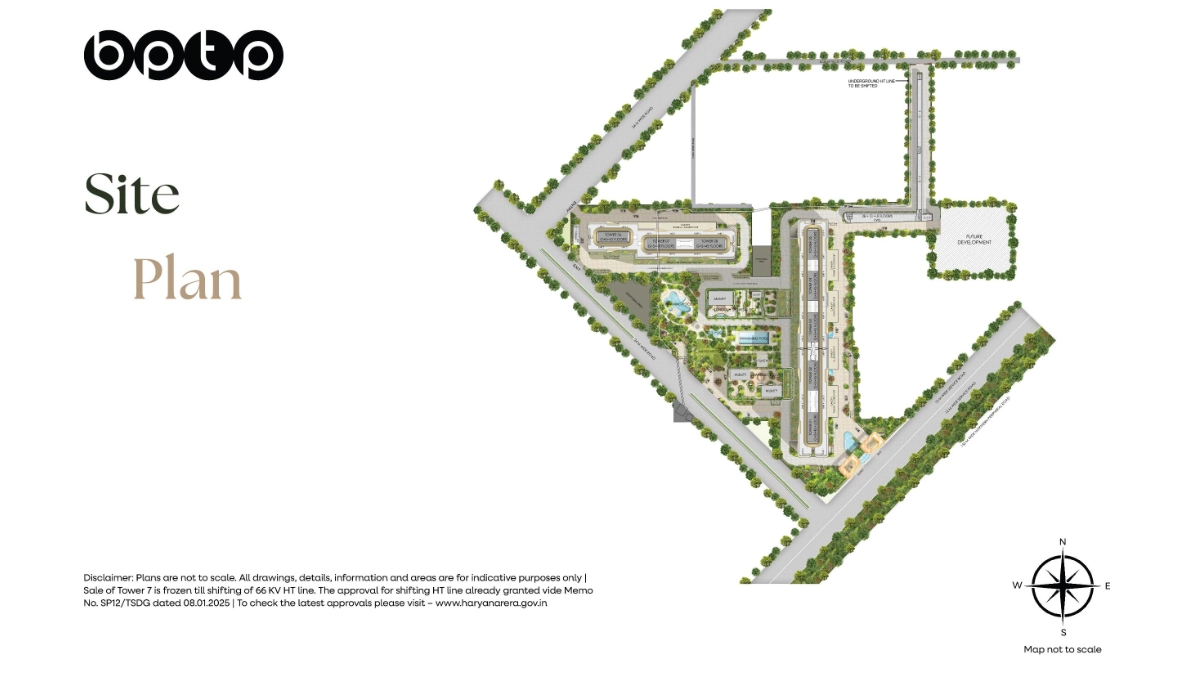 Site Plan Of BPTP GAIA Residences Gurgaon
