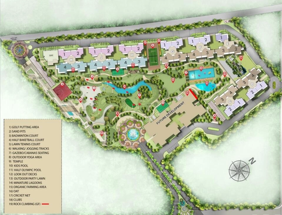 Site Plan Of M3M Mansion