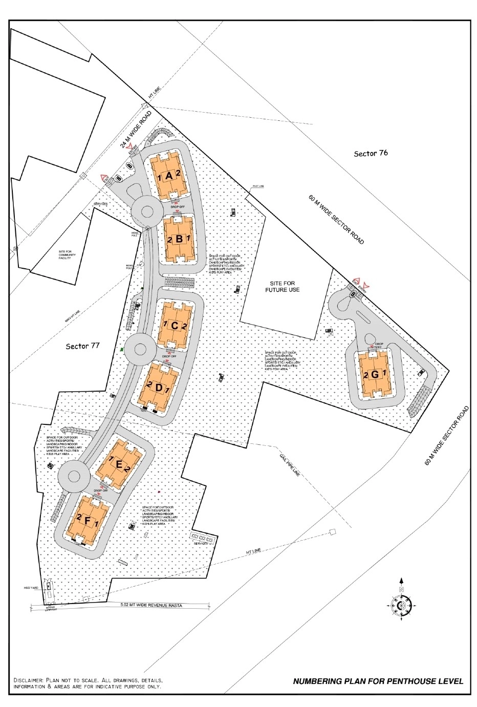 Site Plan Of DLF Privana South Gurgaon