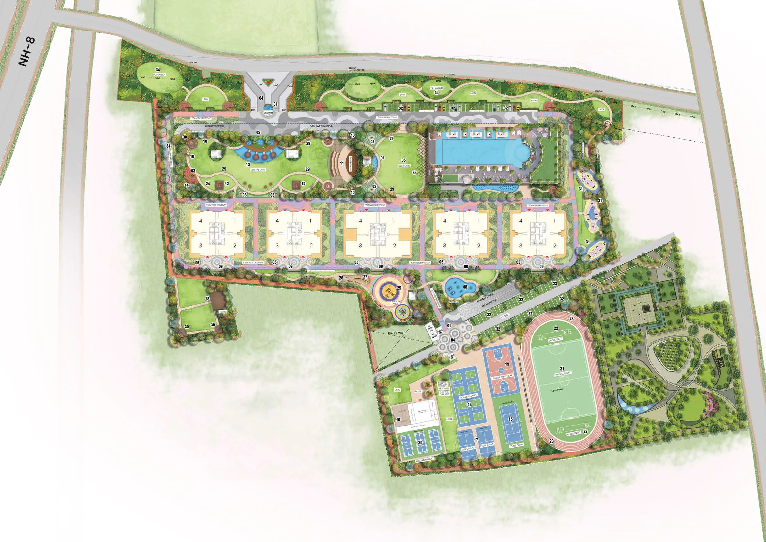 Site Plan Of Suncity Monarch