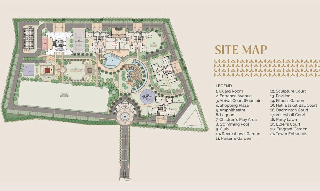 Site Plan Of Adore The Select Premia