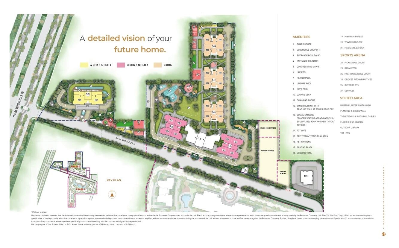 Site Plan Of Signature Global Cloverdale