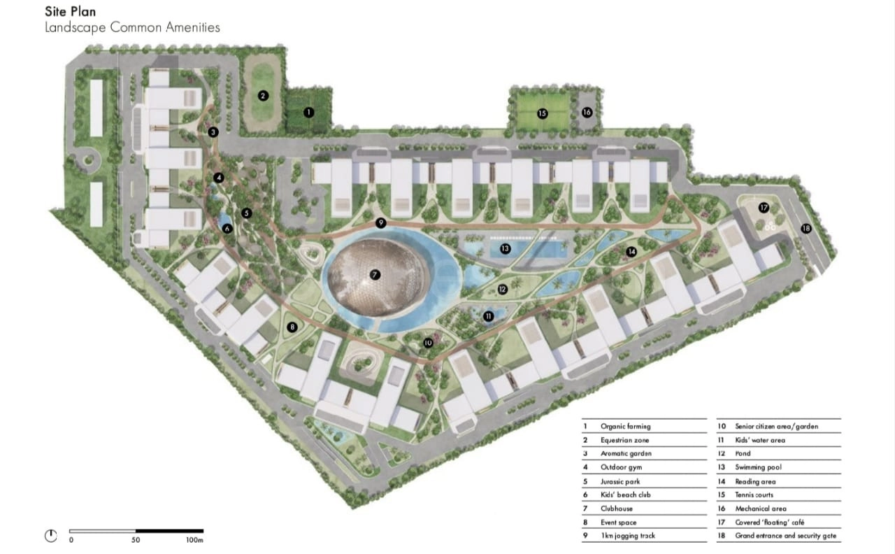 Site Plan Of Elan The Presidential