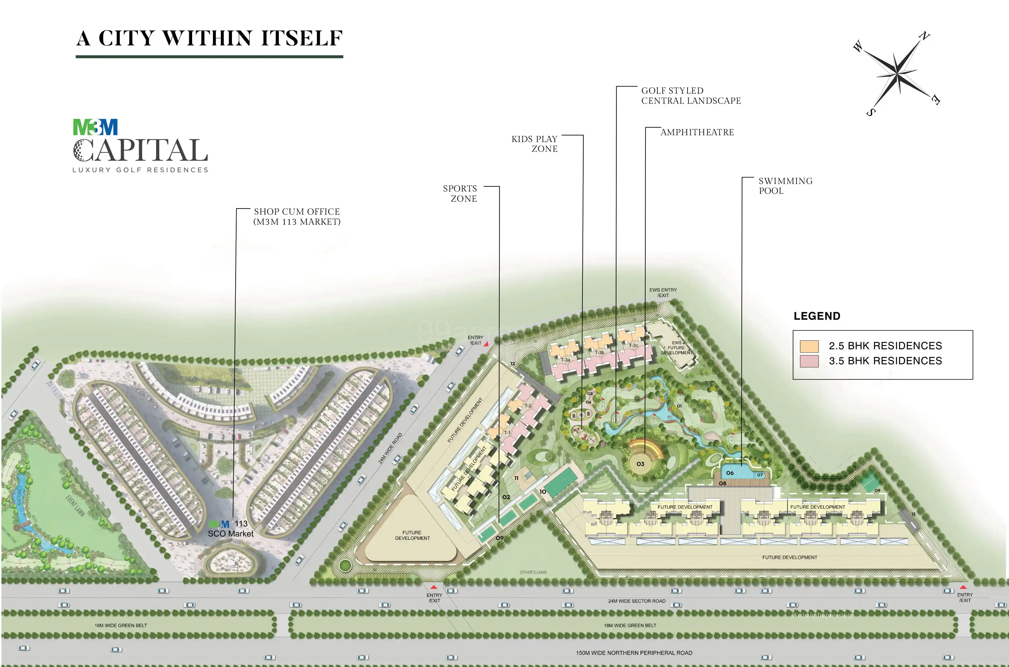Site Plan Of M3M Capital