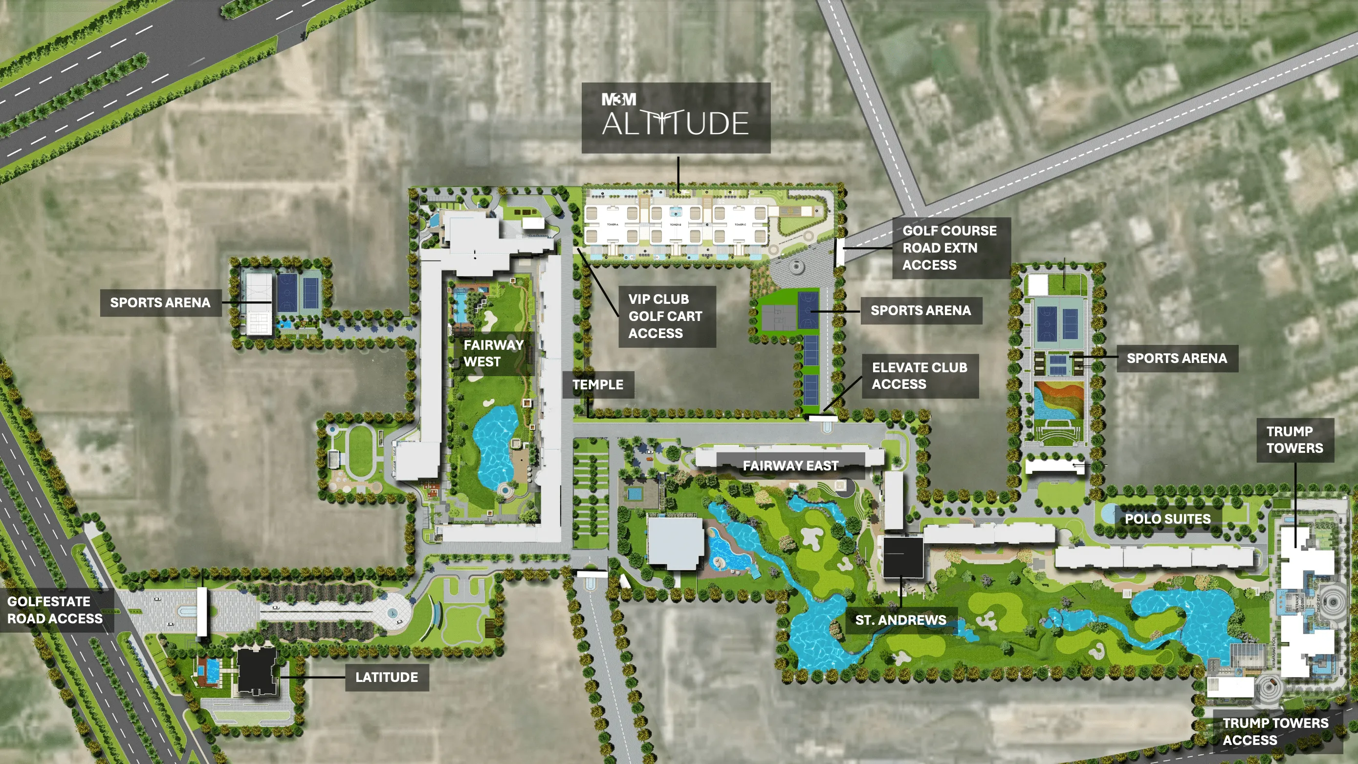 site plan of m3m altitude