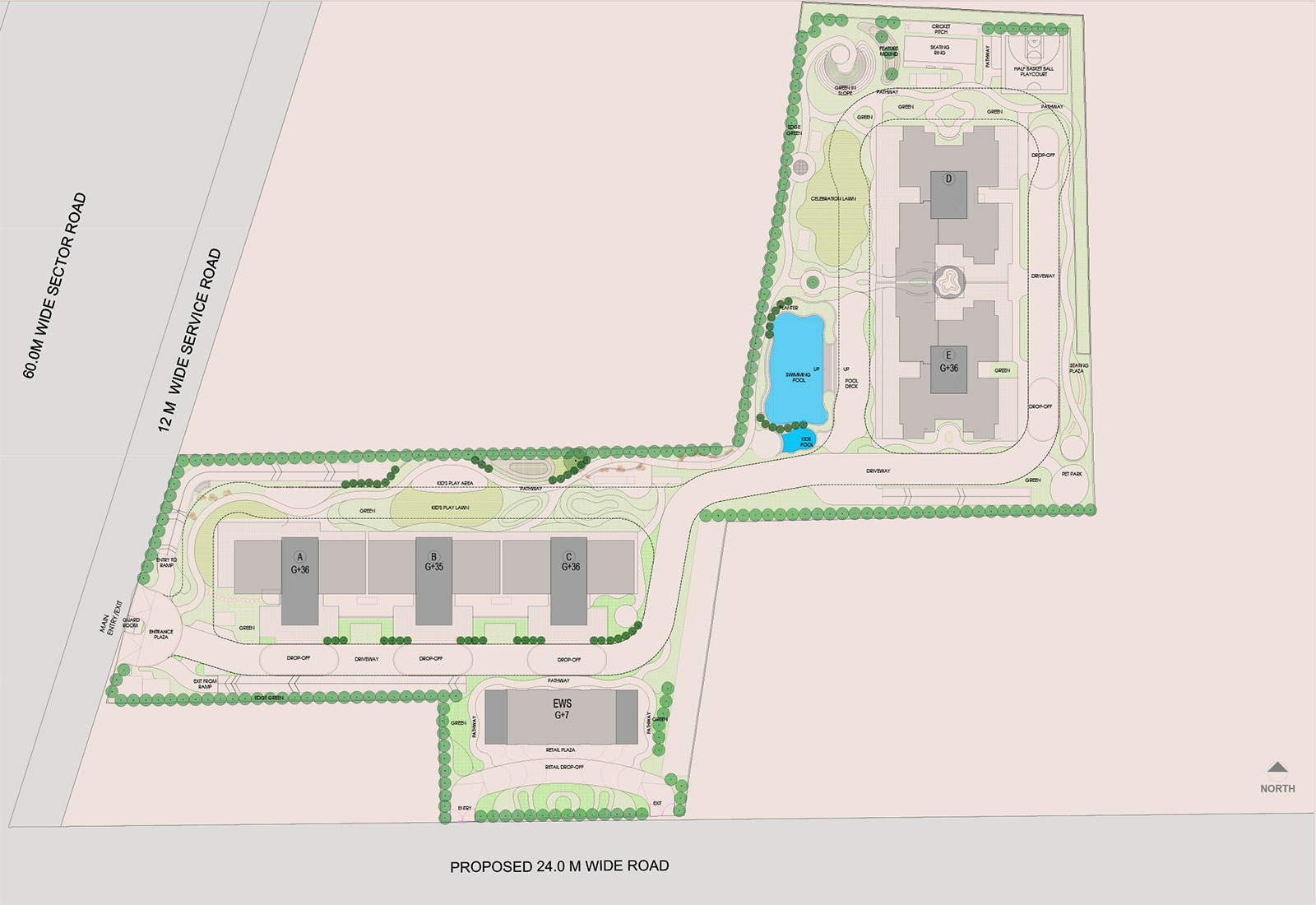 Site Plan Of Birla Pravaah