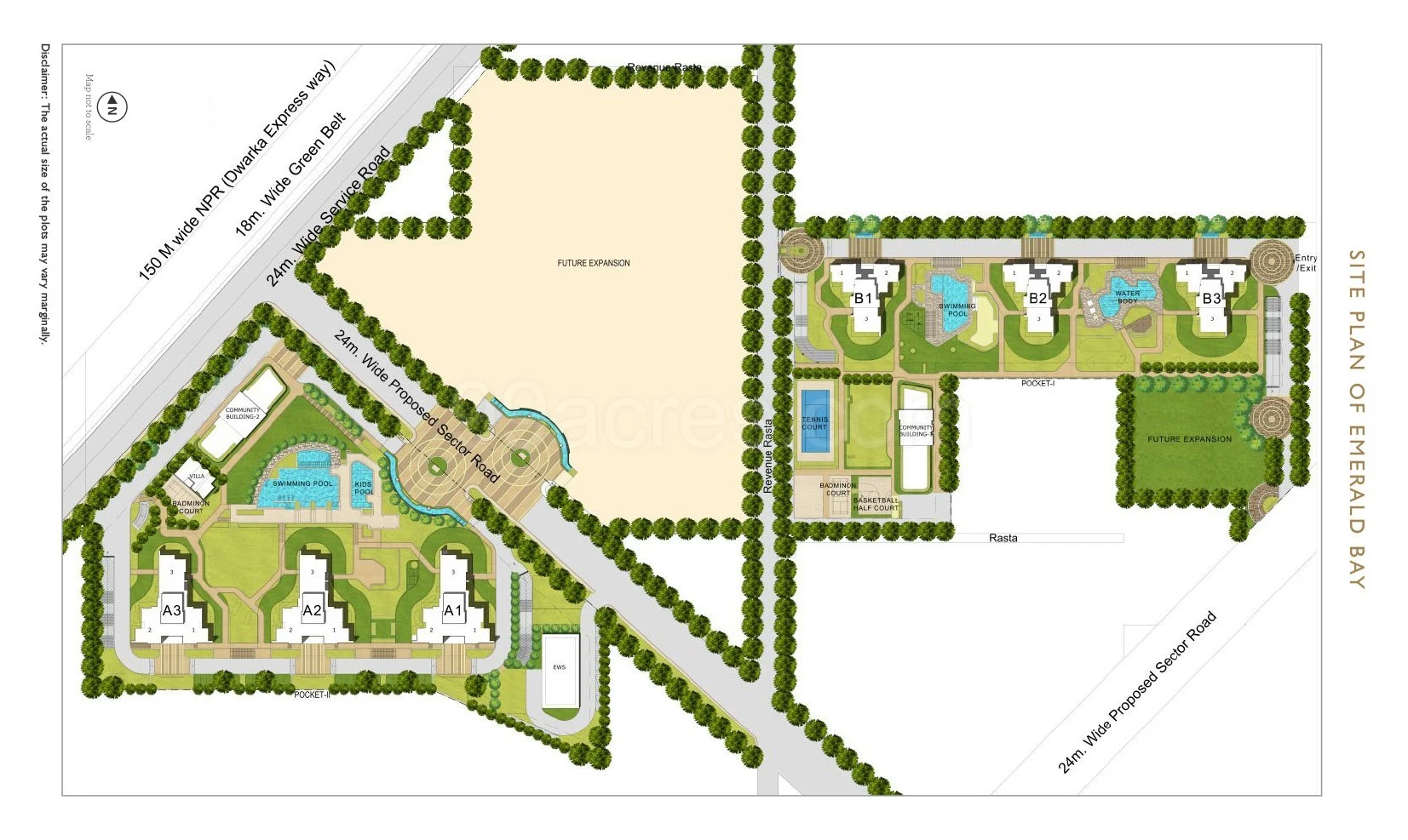 Site Plan Of Puri Emerald Bay Gurgaon