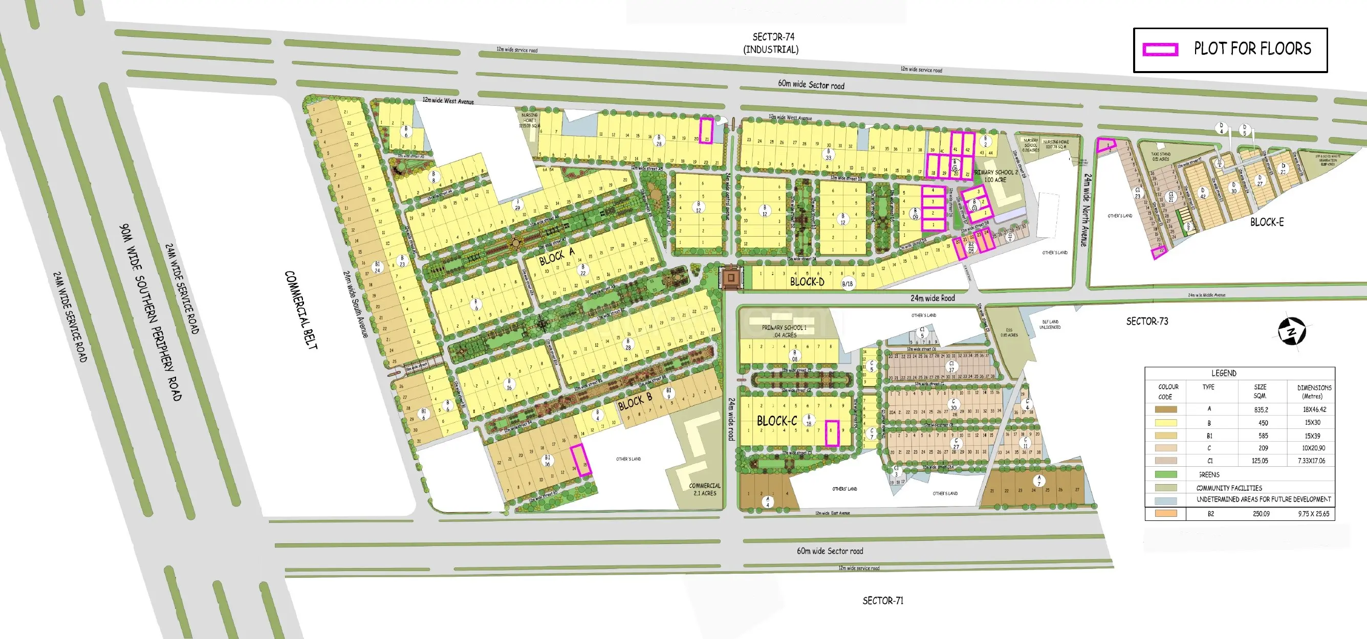 Site Plan Of DLF Alameda
