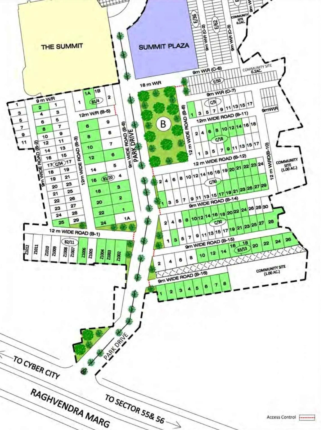 Site Plan Of DLF The Grove