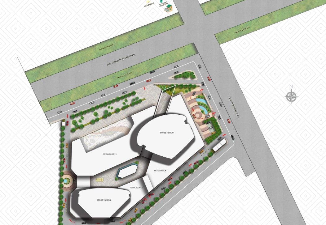 Site Plan Of M3M International Financial Center