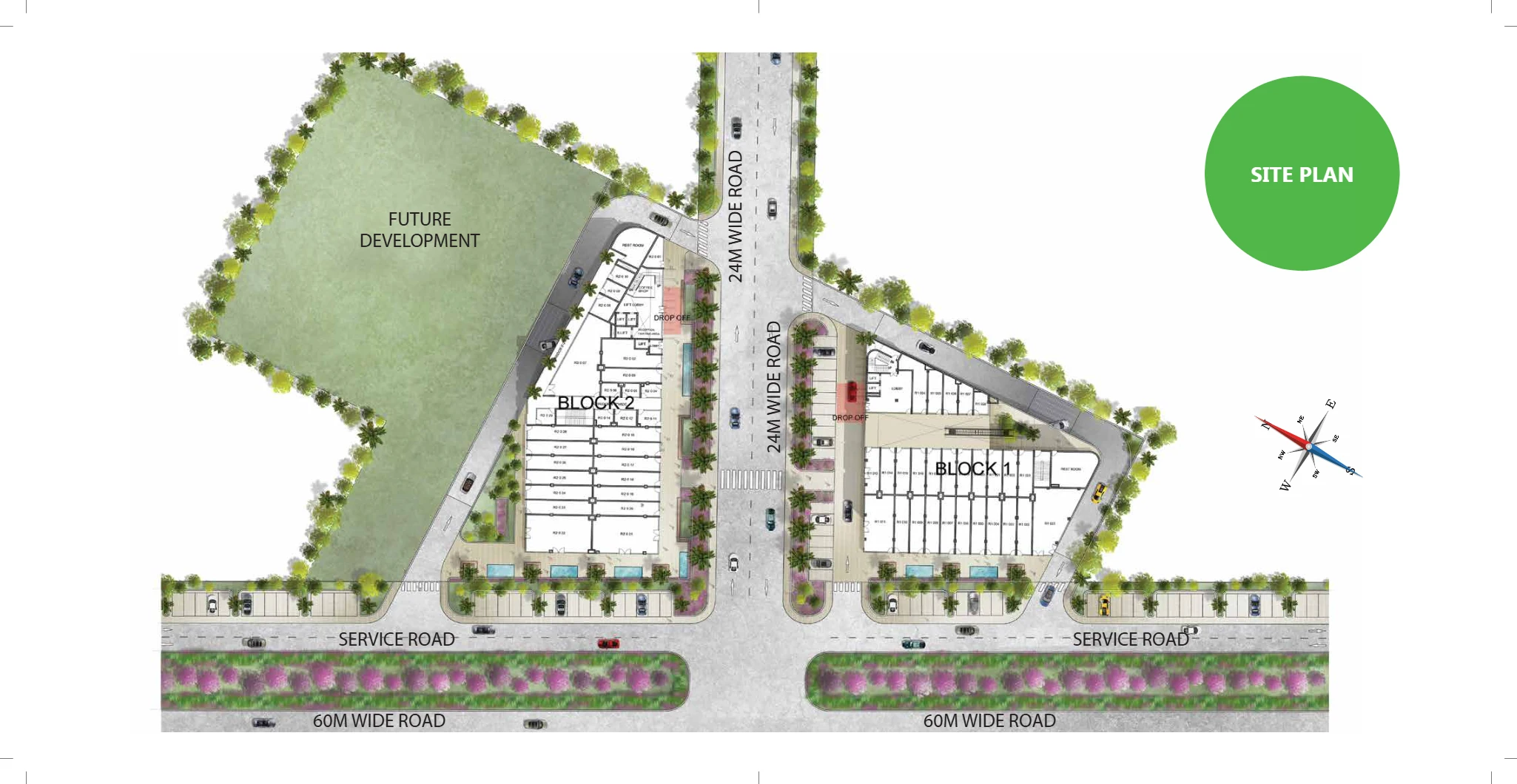 site plan of M3M Tee Point Gurgaon