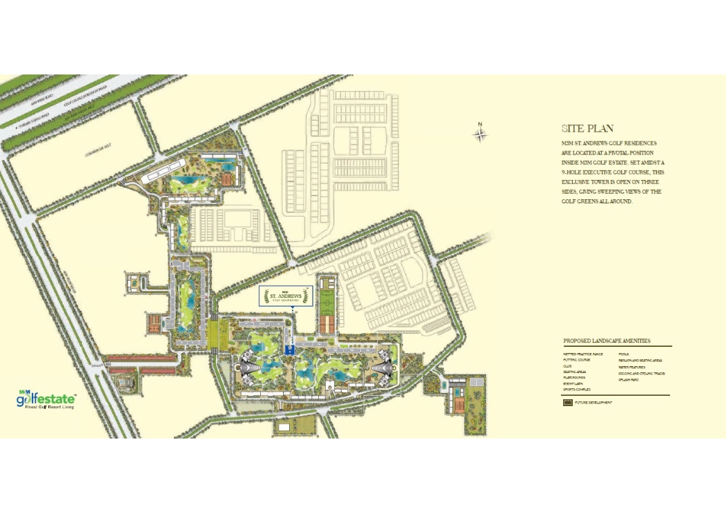 Site Plan Of M3M St. Andrews Gurgaon