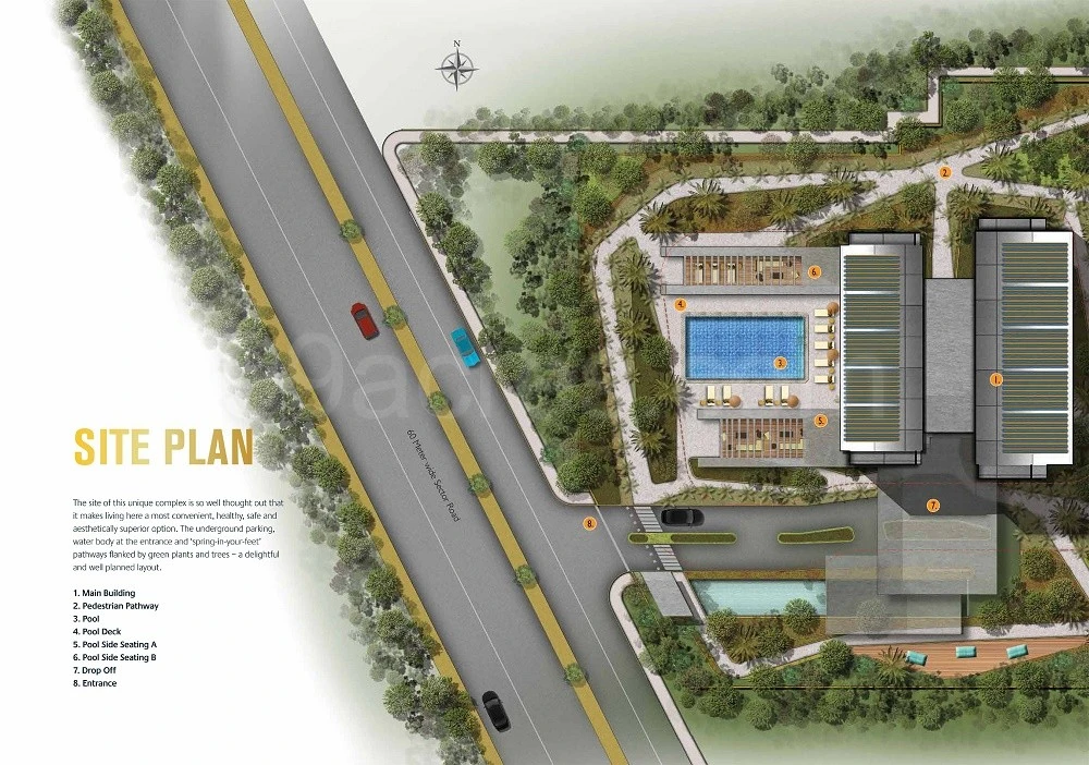Site Plan Of M3M Latitude Sector 65, Gurgaon