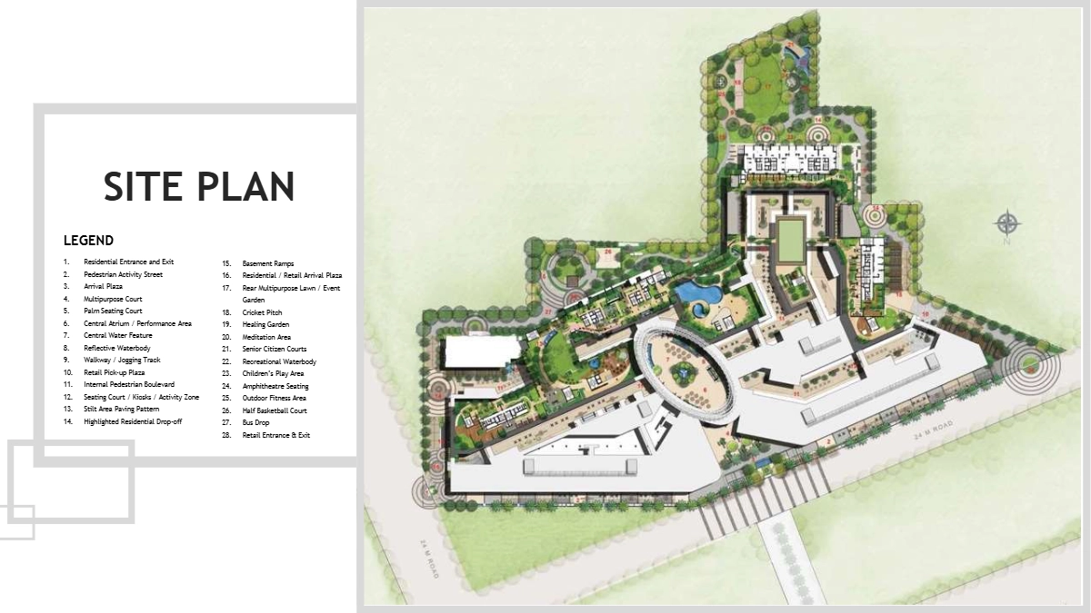 Site Plan Of M3M Heights