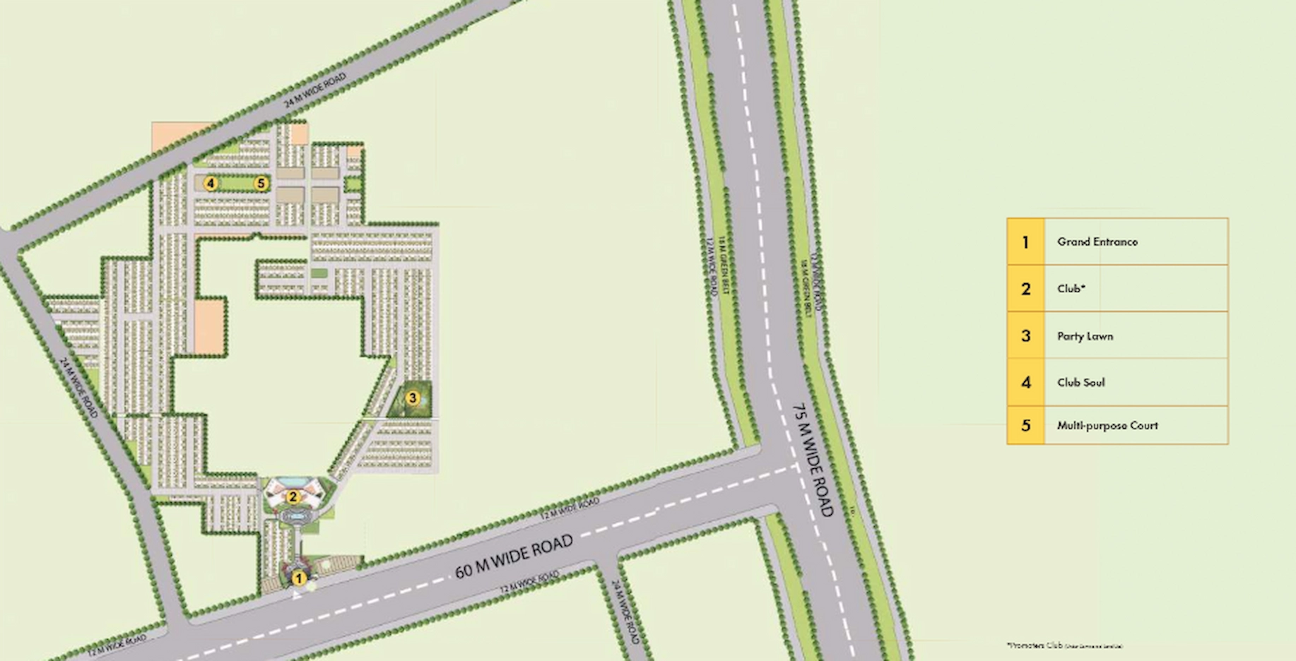 Site Plan Of M3M Soulitude