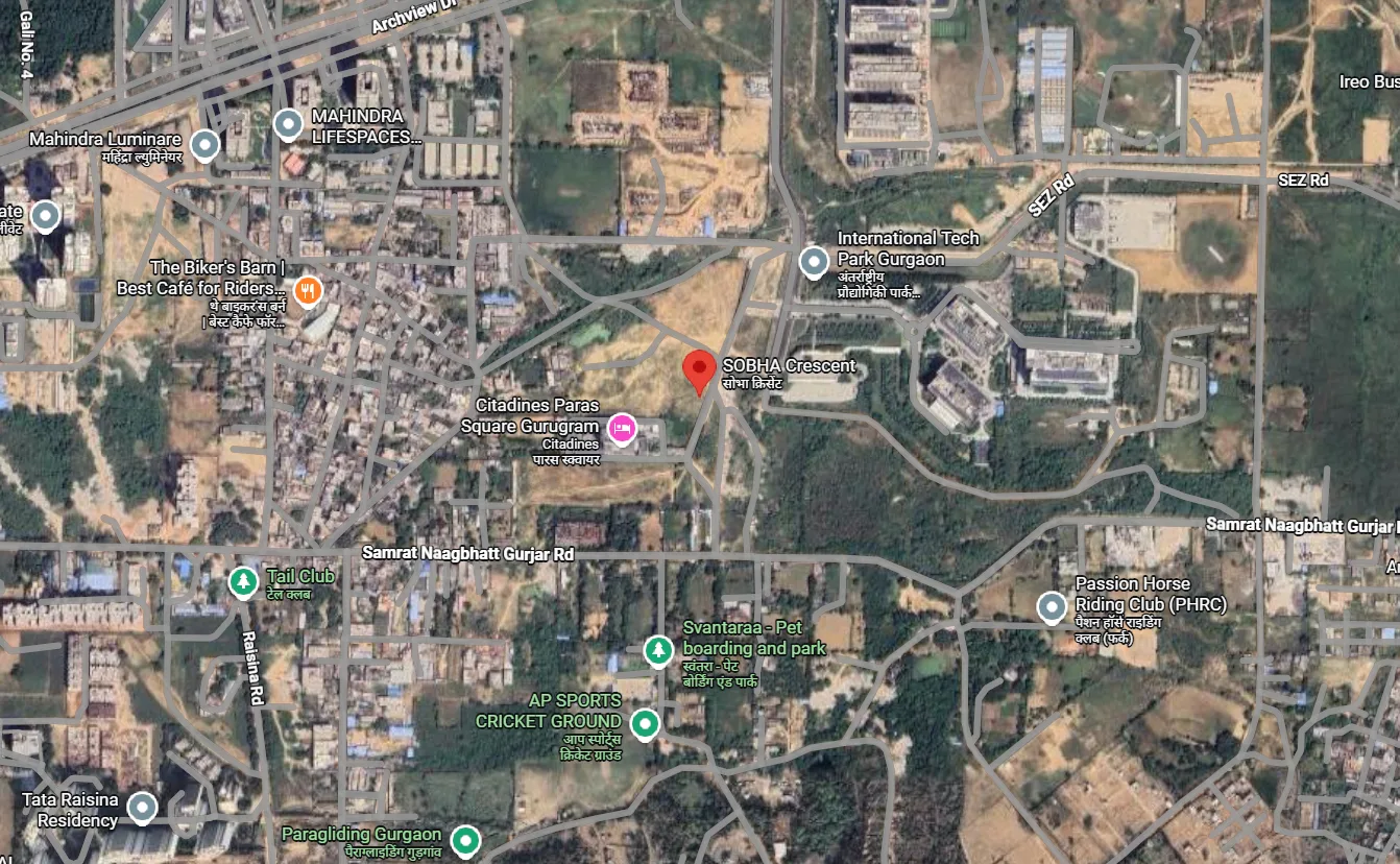 Site Plan Of Sobha Crescent