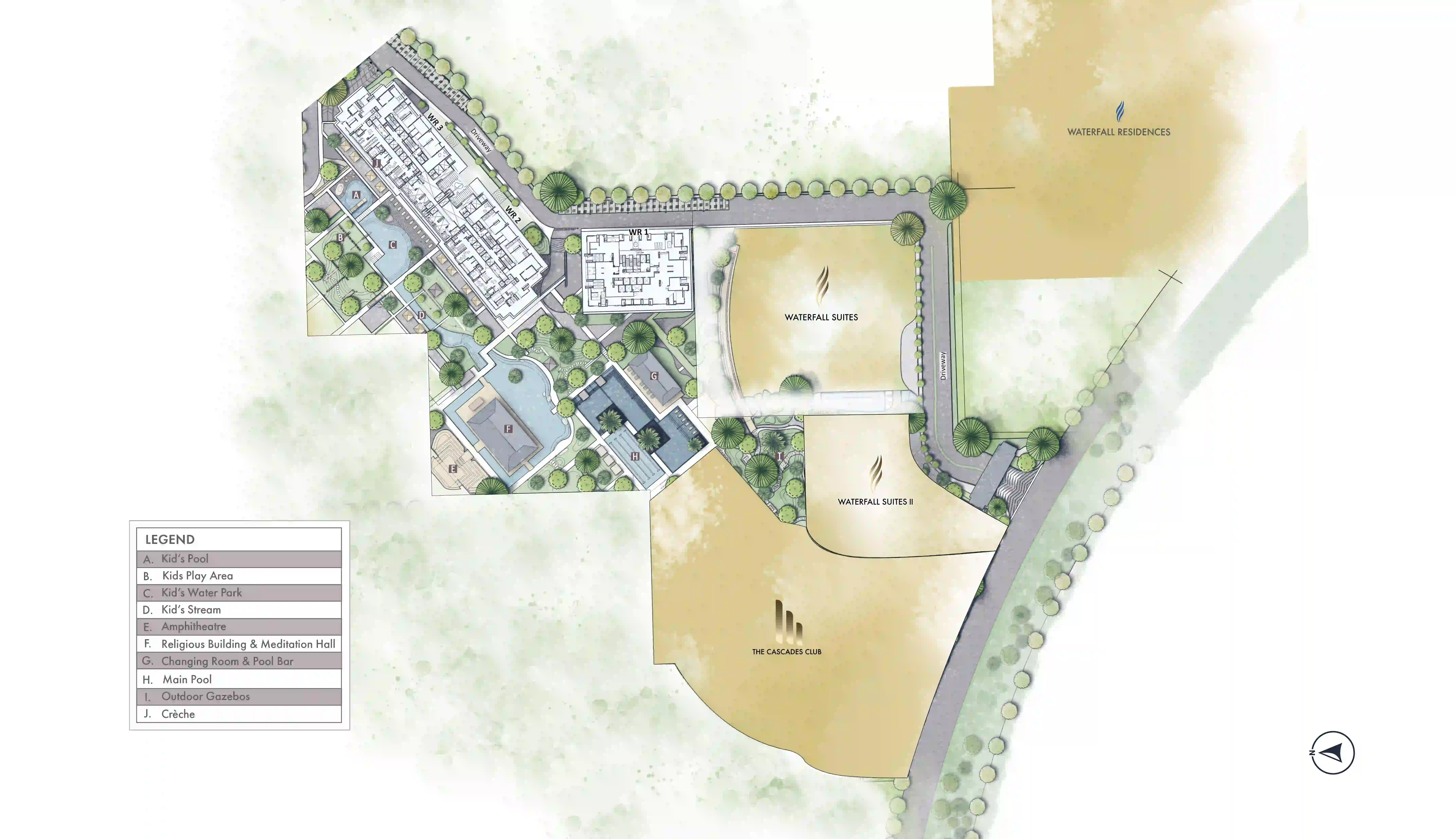 Site Plan Of Krisumi Waterside Residences