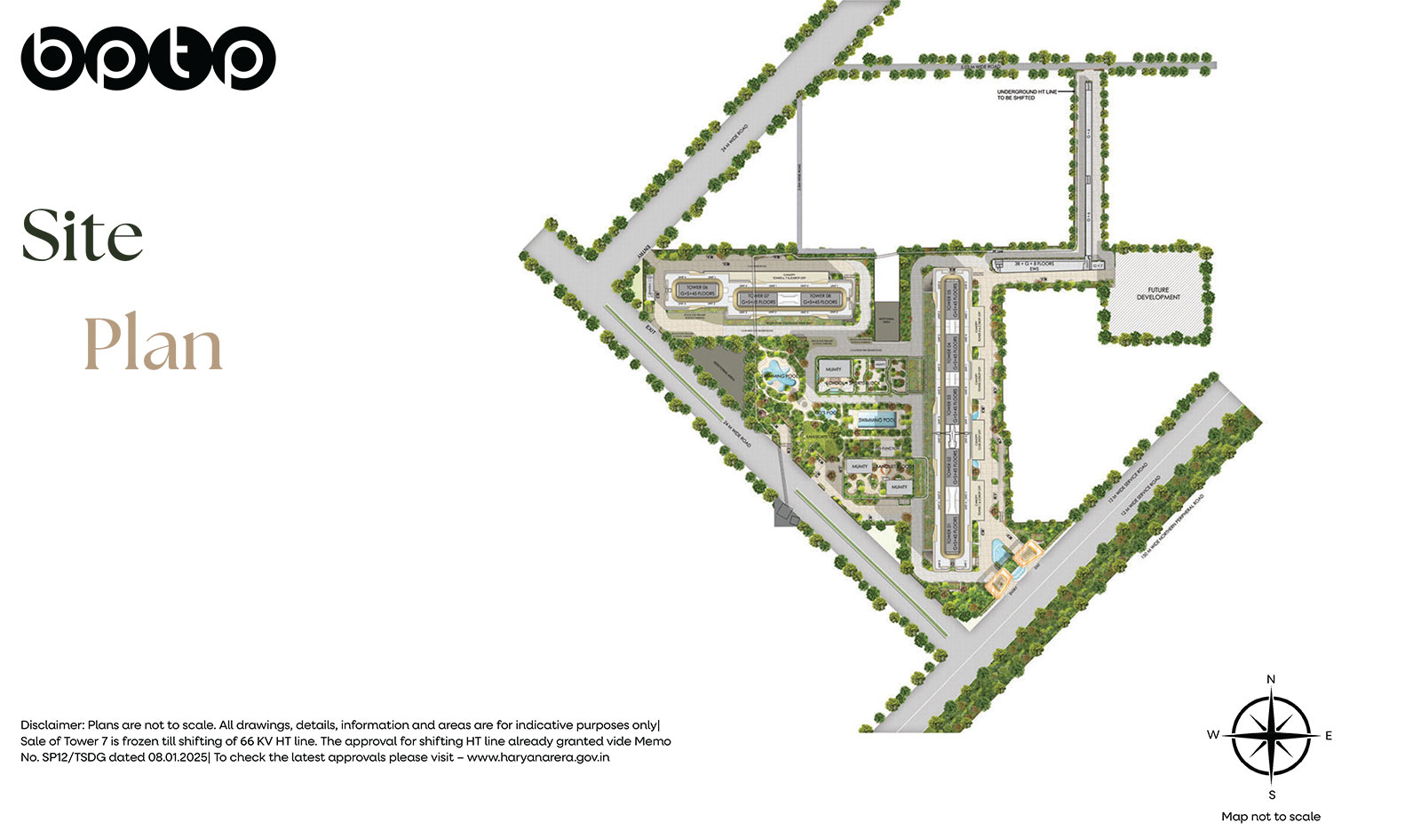 Site Plan Of BPTP Downtown 66