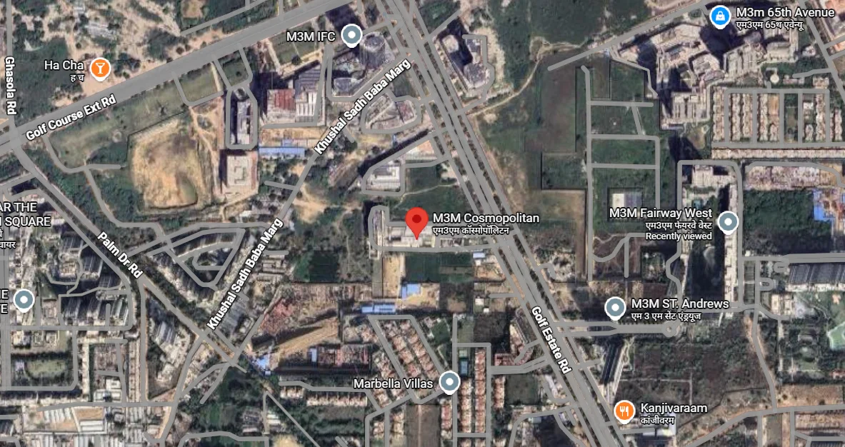 Site Plan Of M3M Cosmopolitan