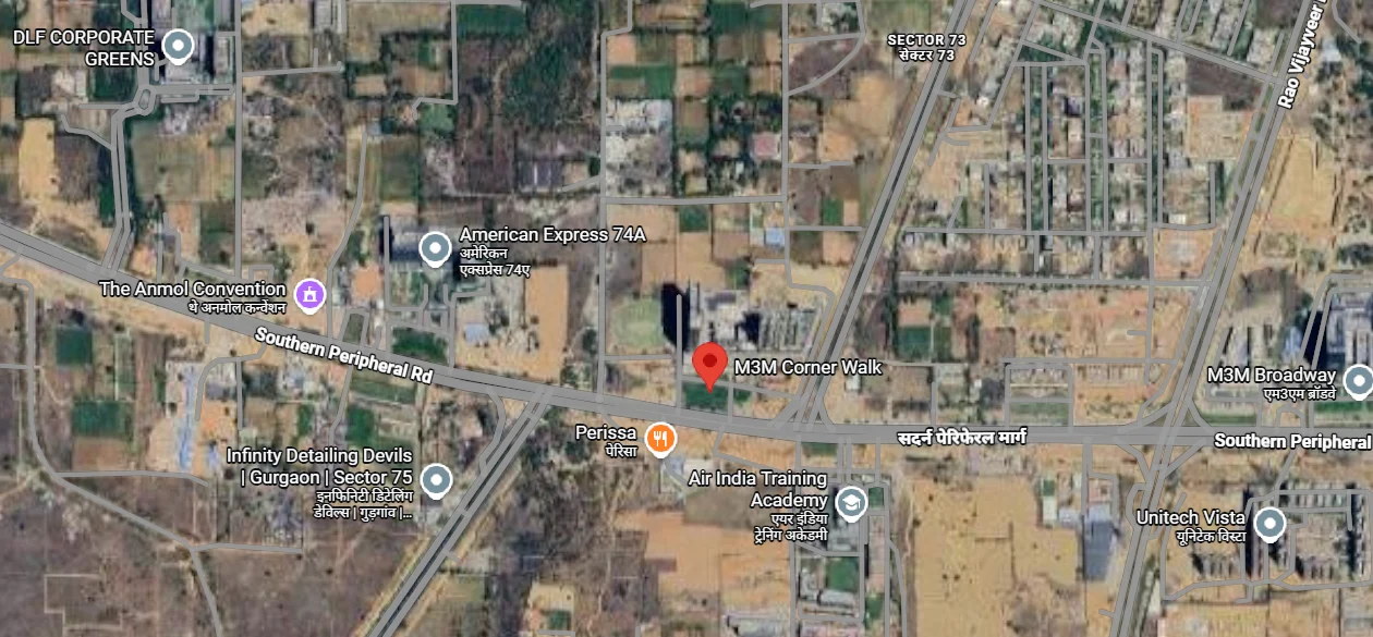 Site Plan Of M3M Corner Walk