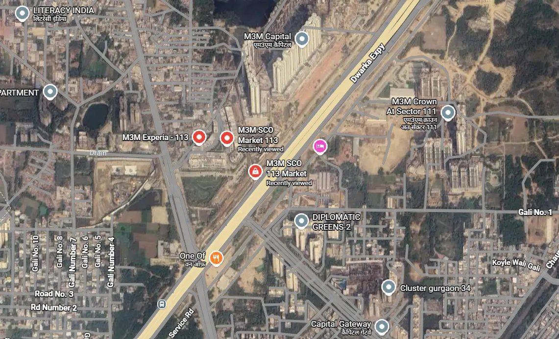 Site Plan Of M3M 113Market Sector 113 Dwarka expressway