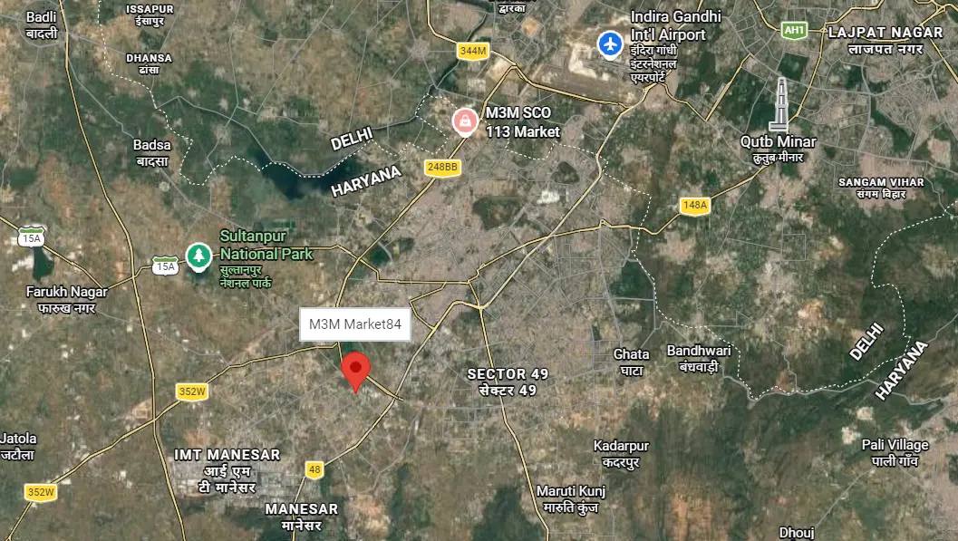 site plan of M3M 84 Market