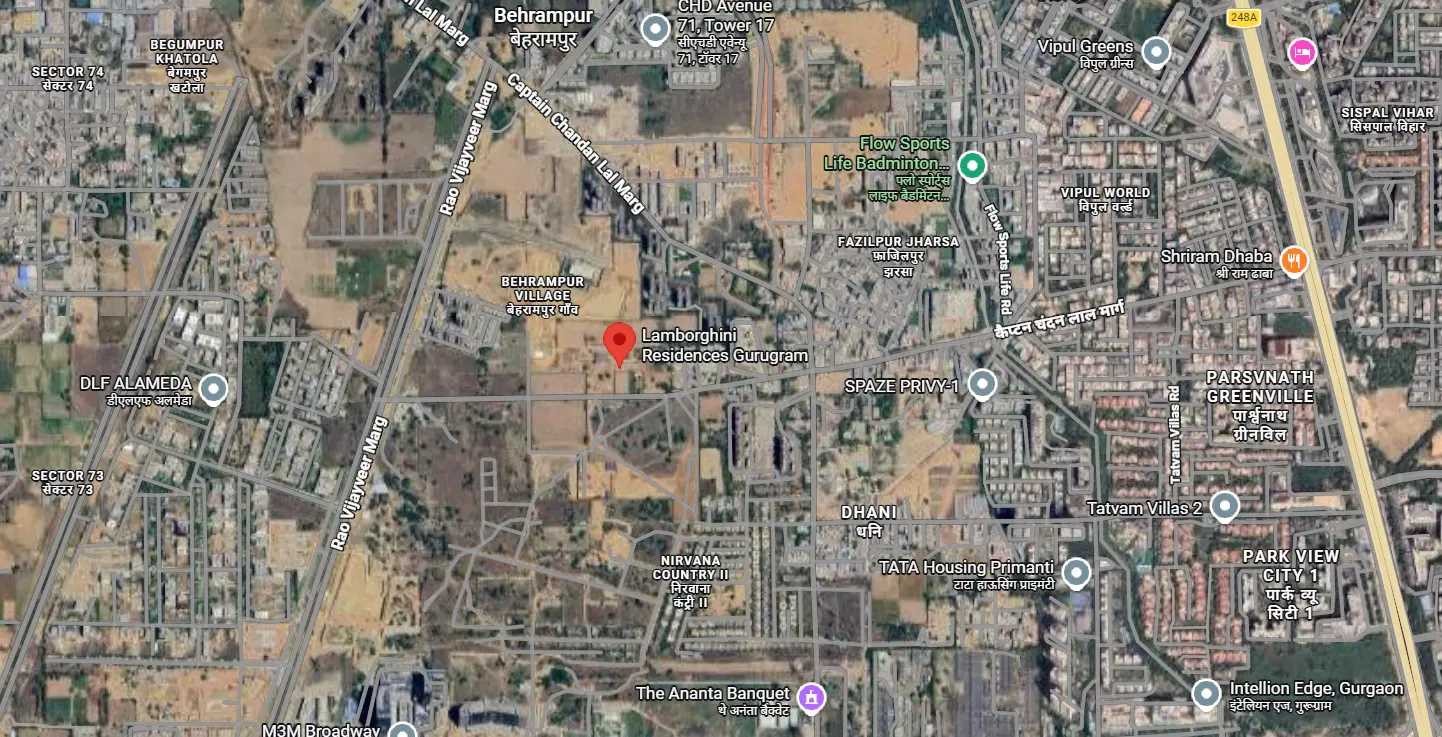 Site Plan Of Tonino Lamborghini Residences Gurgaon By Signature Global