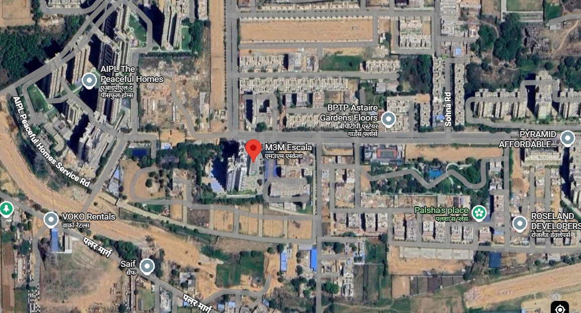 Site Plan Of M3M Escala