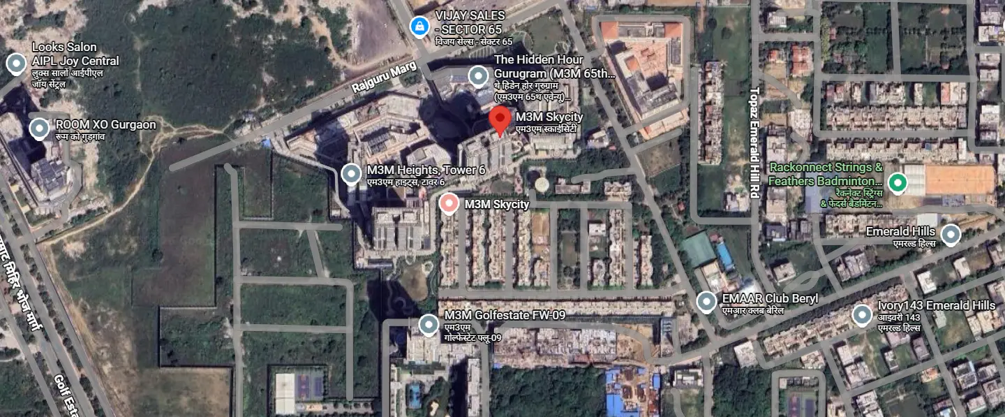 Site Plan Of M3M Skycity