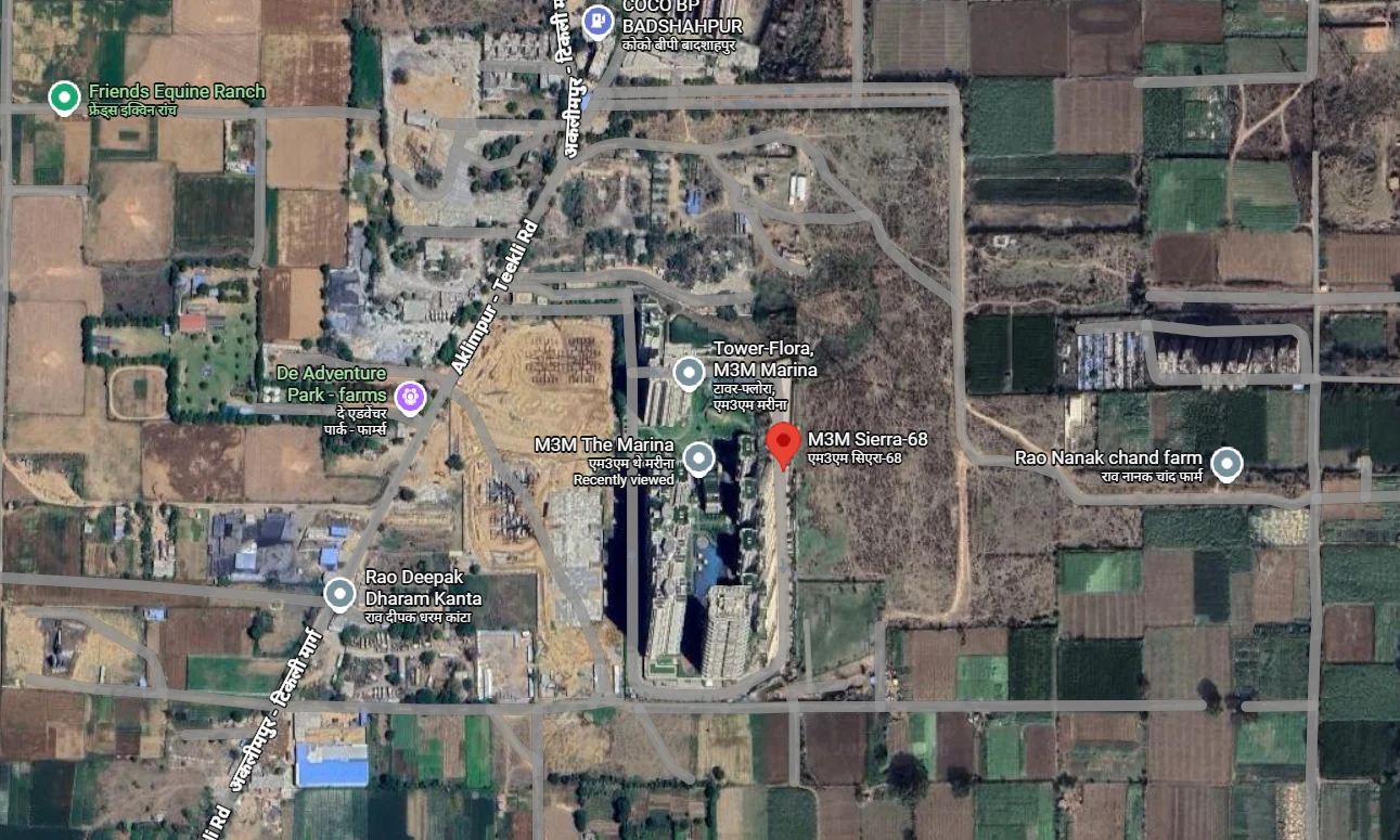 Site Plan Of M3M Sierra68