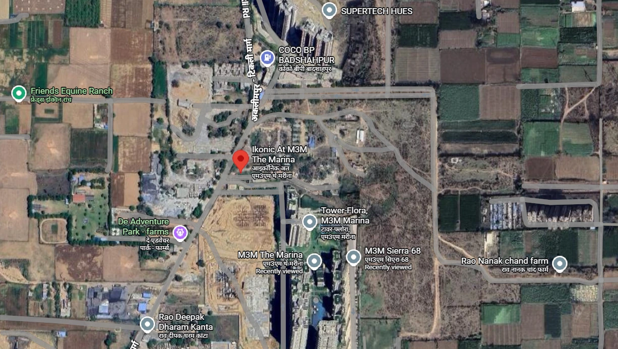 Site Plan Of M3M Ikonic