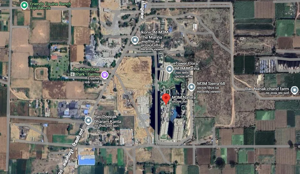 Site Plan Of M3M Natura