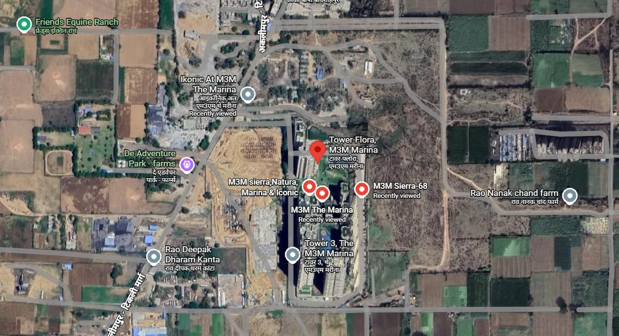 Site Plan Of M3M Flora 68