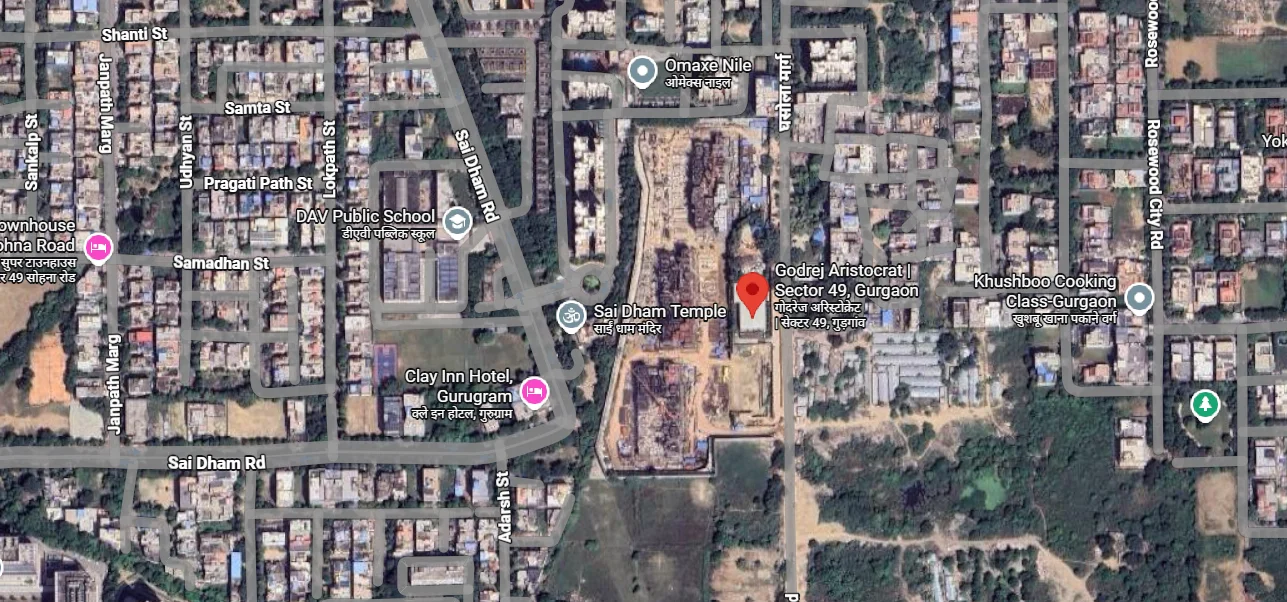 Site Plan Of Godrej Aristocrat
