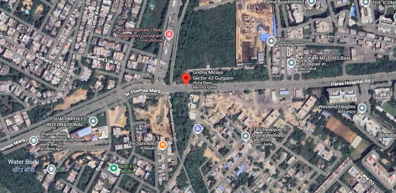 Site Plan Of Godrej Miraya