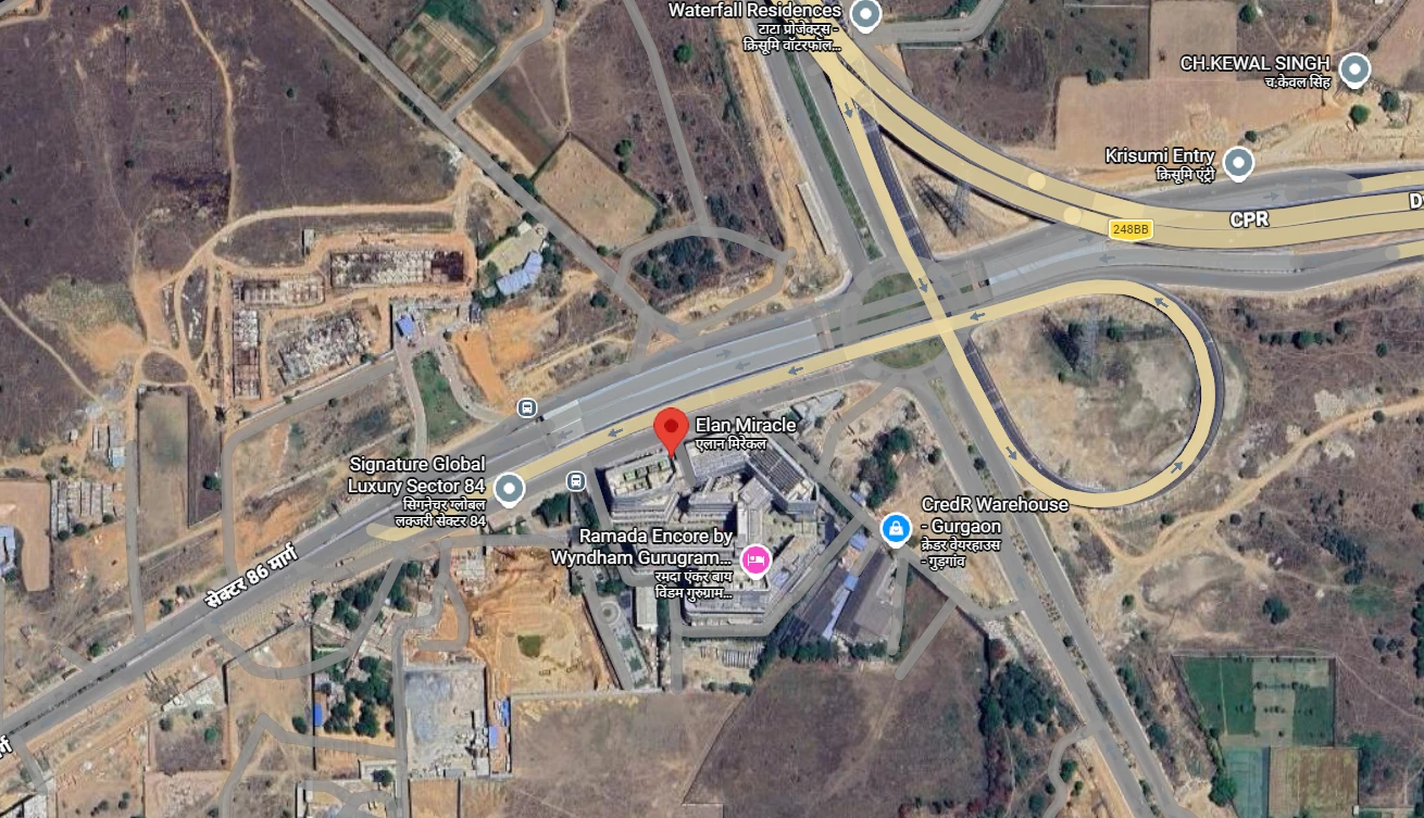 Site Plan Of Elan Miracle