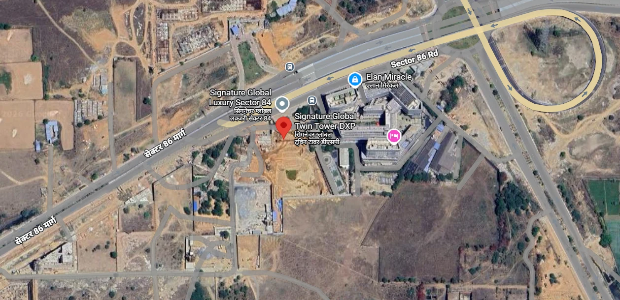 Site Plan Of Signature Global Twin Tower DXP