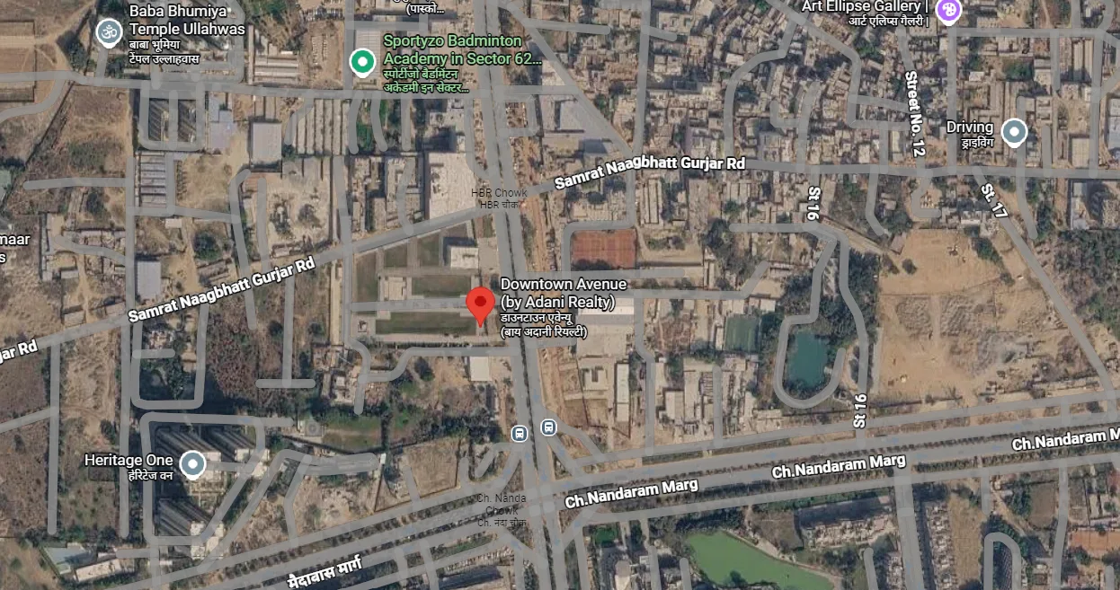 Site Plan Of Adani Downtown Avenue