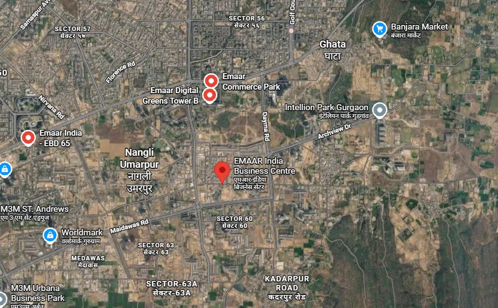 Site Plan Of Emaar India Business Centre