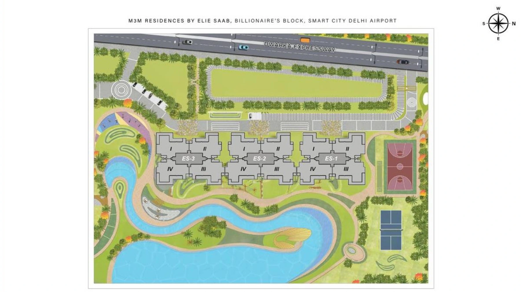 Site Plan of M3M Residences by Elie Saab