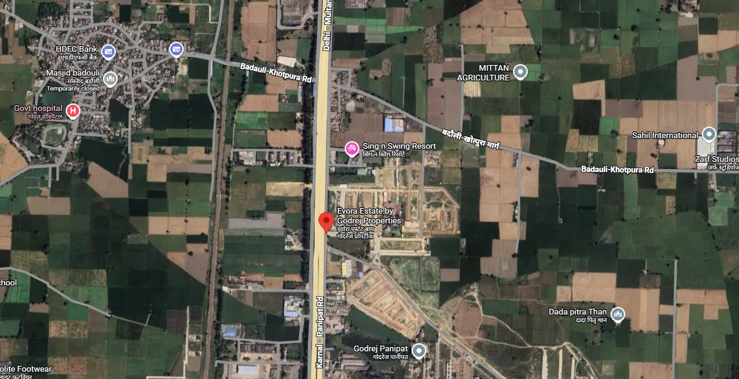 Site Plan Of Godrej Evora Estate