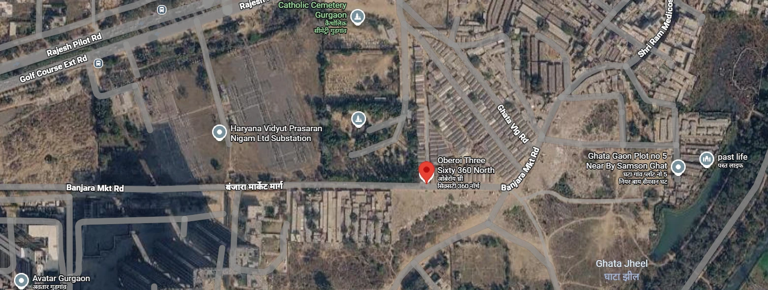 Site Plan Of Oberoi Realty Three Sixty North